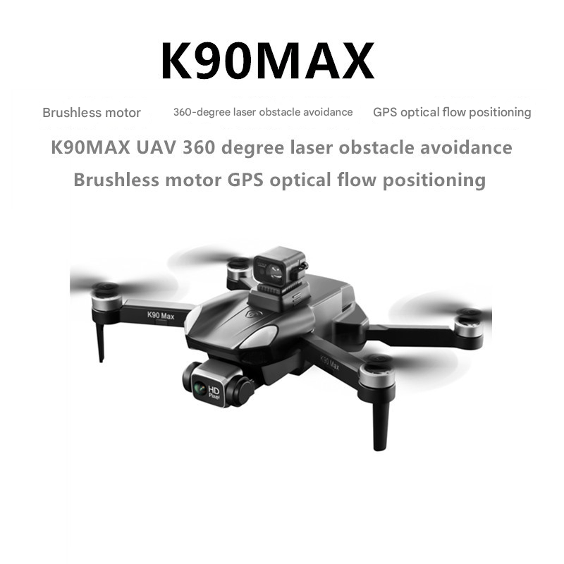 K90 Max Omnidirectional Drone,360° Lidar Navigation,4K ESC Dual - Camera 28min Flight,Brushless Wind Resistance,GPS+Optical Flow Positioning - URANBATO