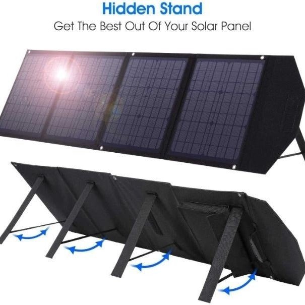 100W Solar Charger,4 - Port Fast Charge,5.5cm Ultra - Slim 18V Stable Output,900D Waterproof Fabric｜10 - in - 1 Adapters - URANBATO