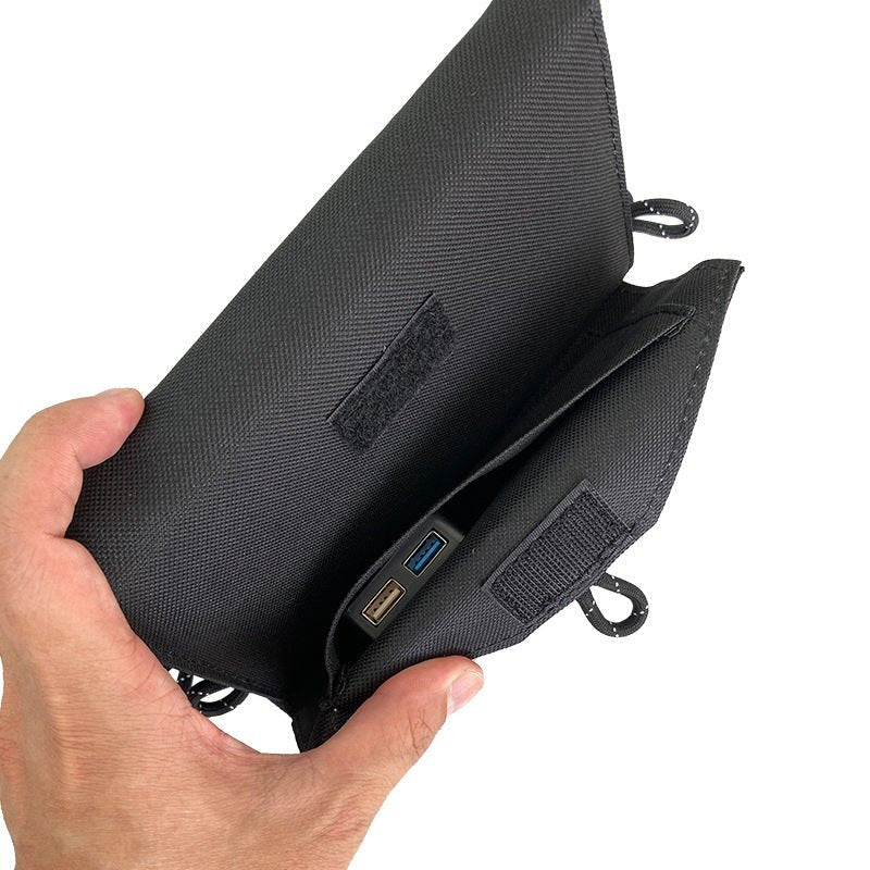 15W Solar Panel,385g Ultra - Light,Folds to Phone Size Hiking/Biking Power Hub,10 - in - 1 Charging Cable｜Oxford Cloth Armor - URANBATO
