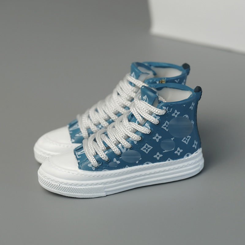 17cm Labubu doll shoes fashion brand high luxury LV GUCCI three - dimensional shoe model - URANBATO