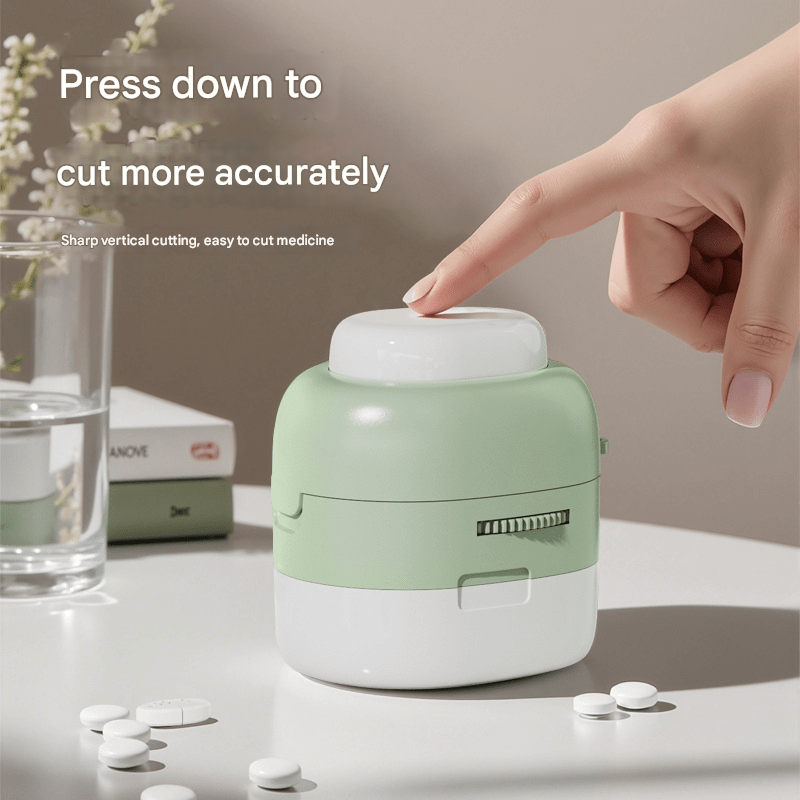 3 - in - 1 Pill Manager,Cut+Divide+Store,500g Portable 56.5×37.5×44.5cm Compact,4 Colors,Moisture - Proof Design - URANBATO