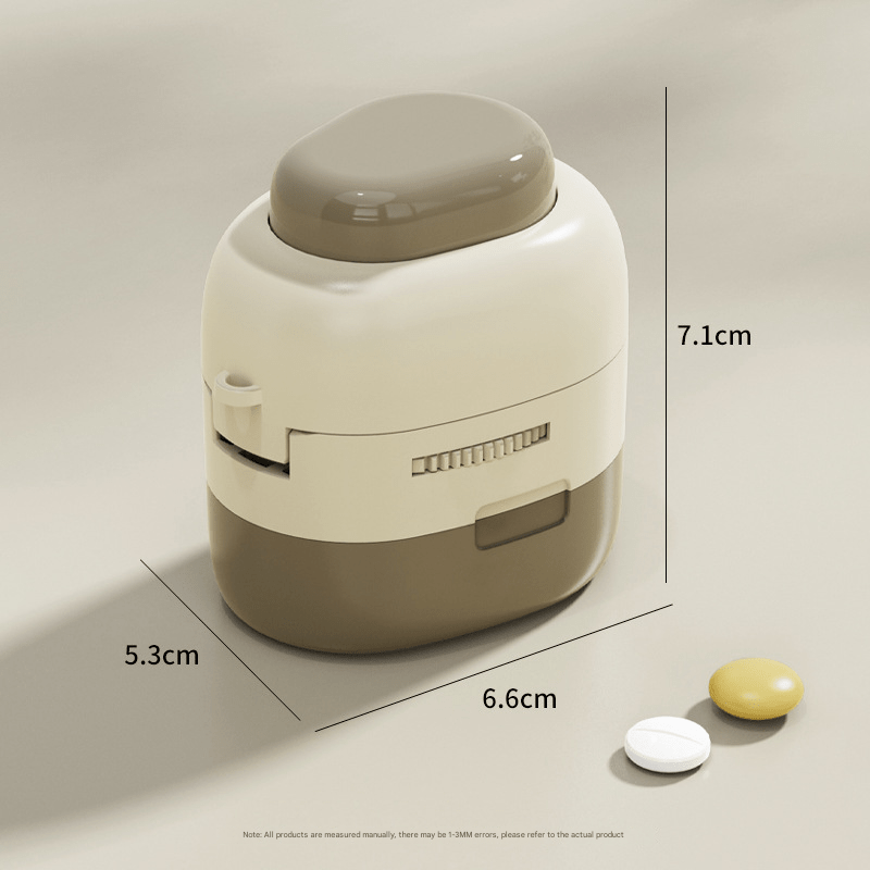 3 - in - 1 Pill Manager,Cut+Divide+Store,500g Portable 56.5×37.5×44.5cm Compact,4 Colors,Moisture - Proof Design - URANBATO