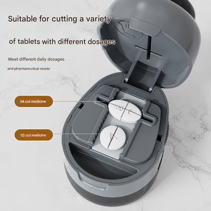 3 - in - 1 Pill Manager,Cut+Divide+Store,500g Portable 56.5×37.5×44.5cm Compact,4 Colors,Moisture - Proof Design - URANBATO