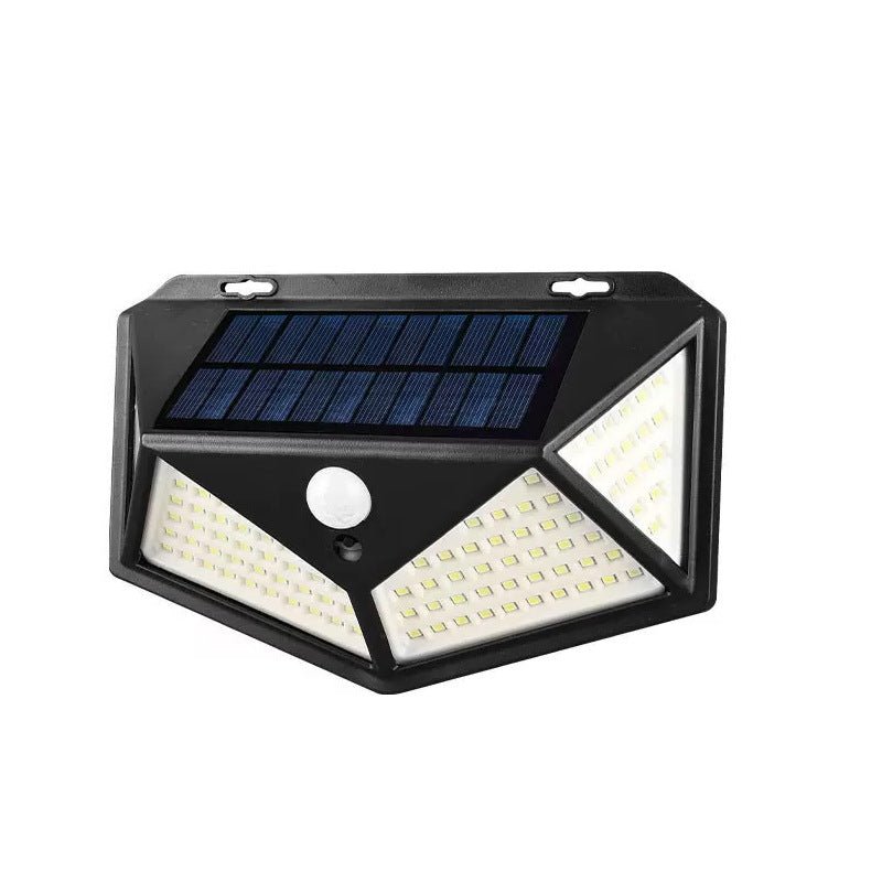 360° Smart Sensing,Solar Motion Light,100 - LED Quad - Side 3 Light Modes,6 - 12H Runtime,Life - Proof Courtyard Guard - URANBATO