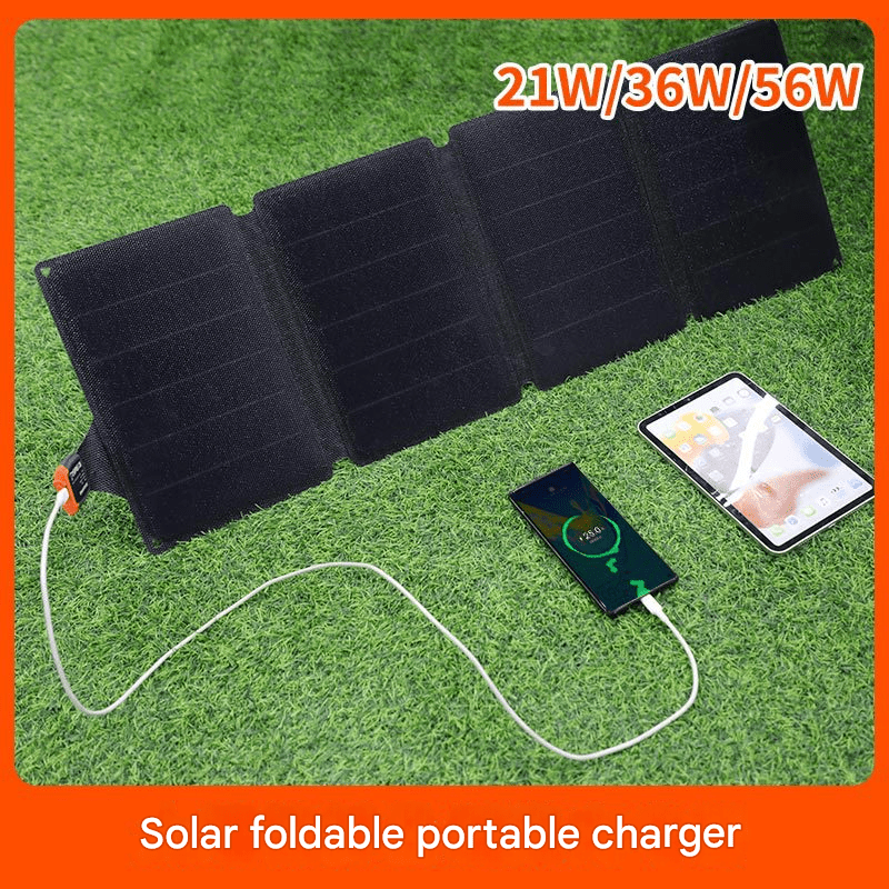 36W Mini photovoltaic folding bag, portable solar charger for outdoor cycling, USB mobile phone solar charging panel - URANBATO