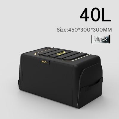 70L Trunk Organizer,Oxford Fabric Folding Box, 6 - Zone Smart Storage,50kg Load Capacity,Fold - Flat Design - URANBATO
