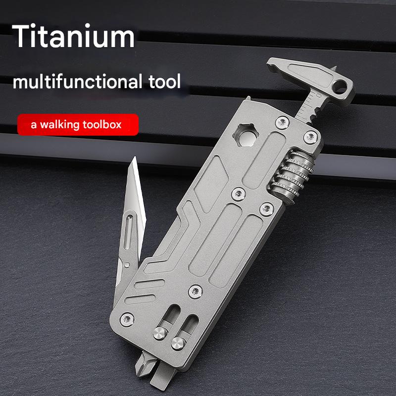 Alloy Multi - Tool,260g Aerospace Grade,Wrench/Screwdriver/Window Breaker Zero - Corrosion,Spring - Loaded Punch,26 - Year Warranty - URANBATO