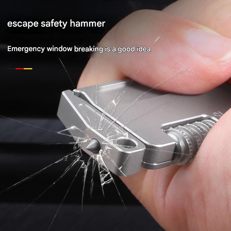 Alloy Multi - Tool,260g Aerospace Grade,Wrench/Screwdriver/Window Breaker Zero - Corrosion,Spring - Loaded Punch,26 - Year Warranty - URANBATO