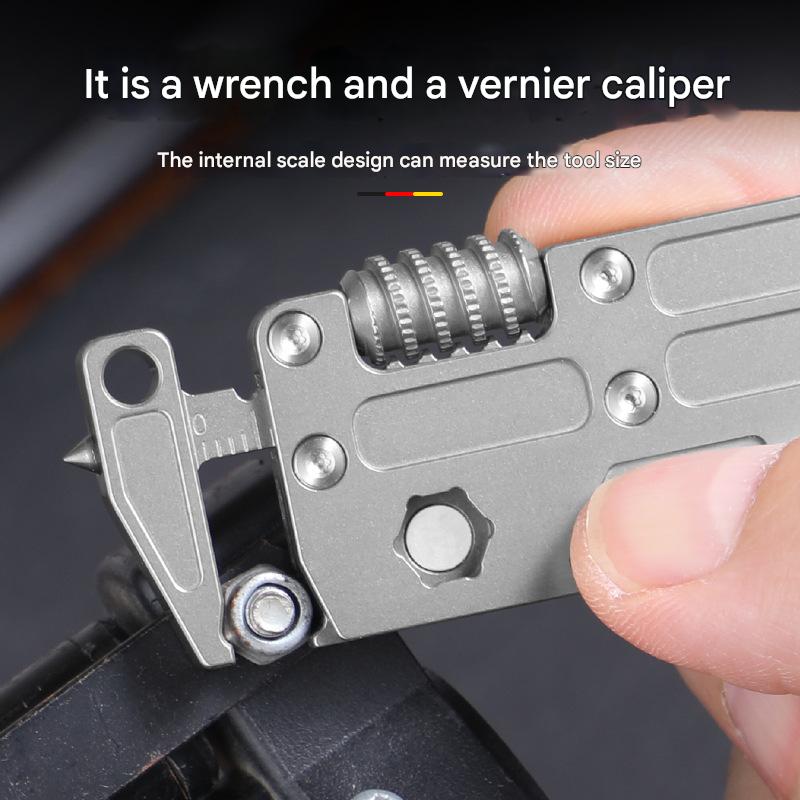 Alloy Multi - Tool,260g Aerospace Grade,Wrench/Screwdriver/Window Breaker Zero - Corrosion,Spring - Loaded Punch,26 - Year Warranty - URANBATO