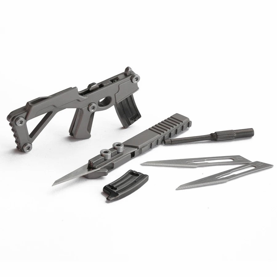 British 3COIL PUNA EDC multi - purpose outdoor multi - tool portable knife, gun - shaped portable tool set, portable keychain, hexagonal tool, screwdriver - URANBATO