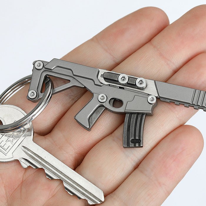 British 3COIL PUNA EDC multi - purpose outdoor multi - tool portable knife, gun - shaped portable tool set, portable keychain, hexagonal tool, screwdriver - URANBATO