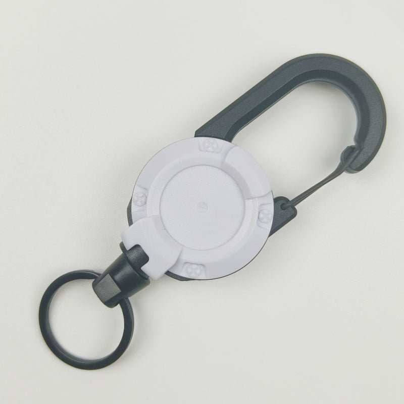 [Camping equipment]Multi - Function Retractable Carabiner Clip for Camping,Made of high - strength ABS plastic + 1mm thickened coated steel cable - URANBATO