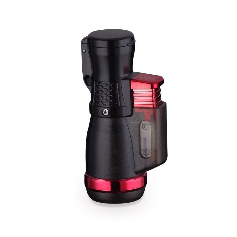 Cigar Turbo Lighter,100g Titanium Body,Dual - Blue Jet Flame Windproof - 20℃ Ignition,3 Elite Colors - URANBATO