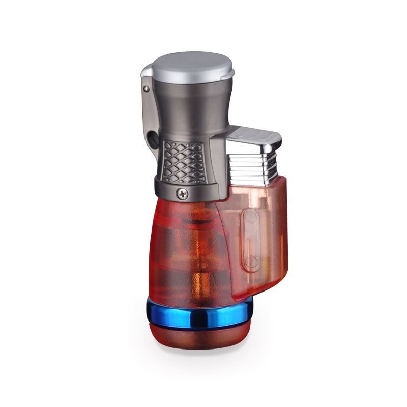 Cigar Turbo Lighter,100g Titanium Body,Dual - Blue Jet Flame Windproof - 20℃ Ignition,3 Elite Colors - URANBATO