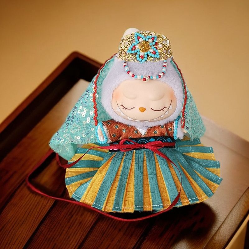 Clothes for labubu 17CM doll clothes ancient style Dunhuang style Hanfu original design - URANBATO
