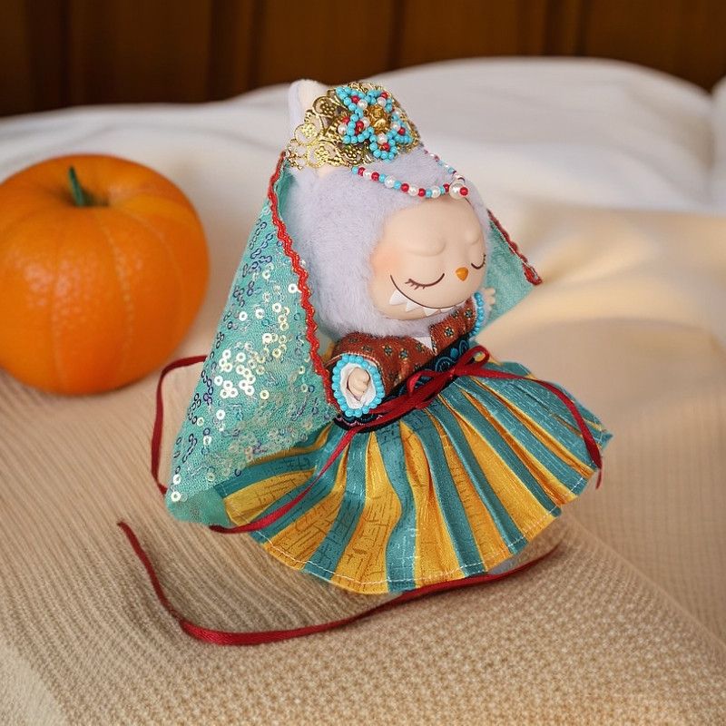 Clothes for labubu 17CM doll clothes ancient style Dunhuang style Hanfu original design - URANBATO
