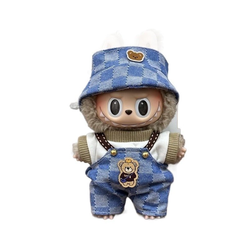 [Clothes only] 17cm Labubu doll clothes doll can wear and change clothes for plush toy clothes set - URANBATO