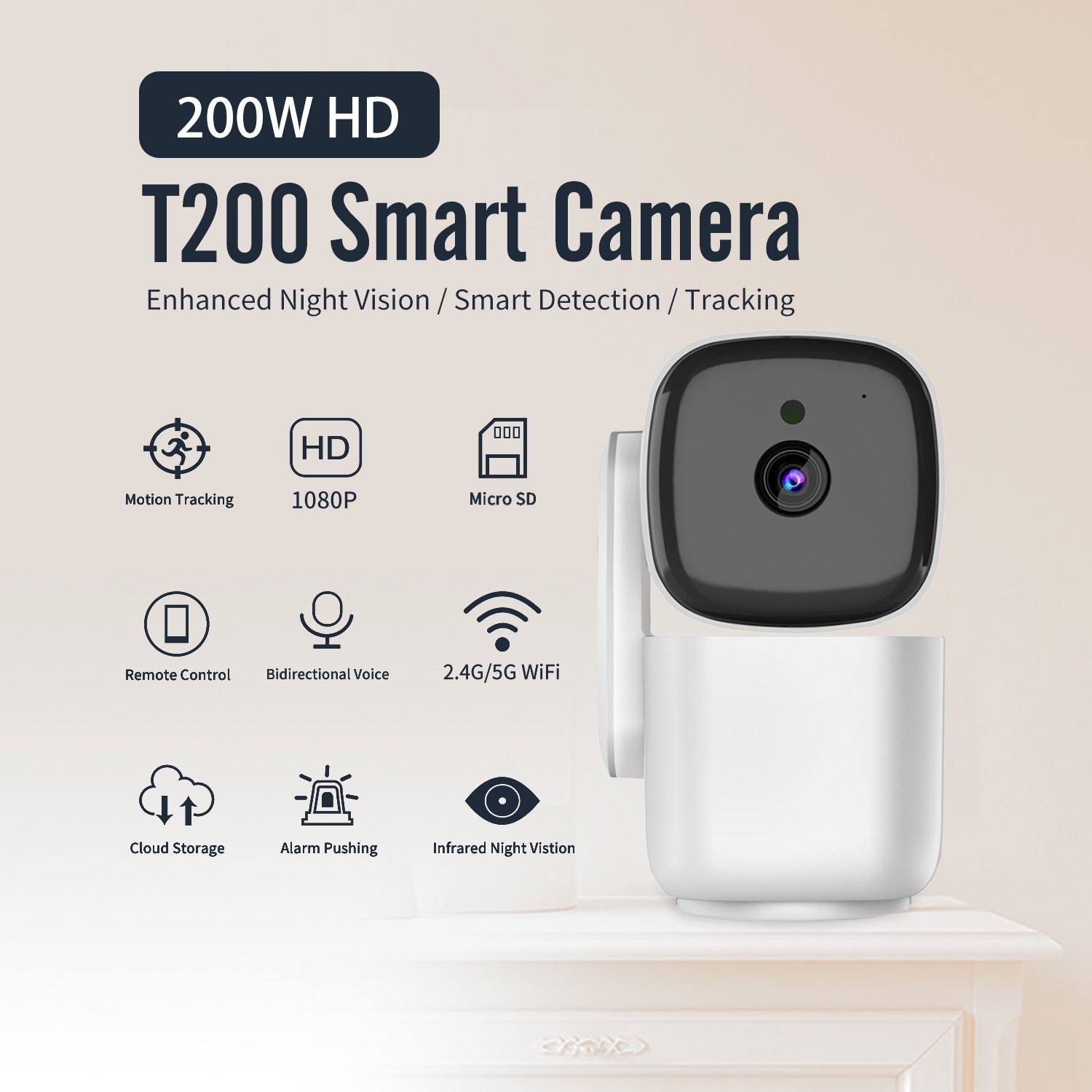 CloudAnt 360° Guardian,1080P Dual Night Vision,5G Hyper - Stream,AI Auto - Tracking, - 20℃ to 65℃ Survivor - URANBATO