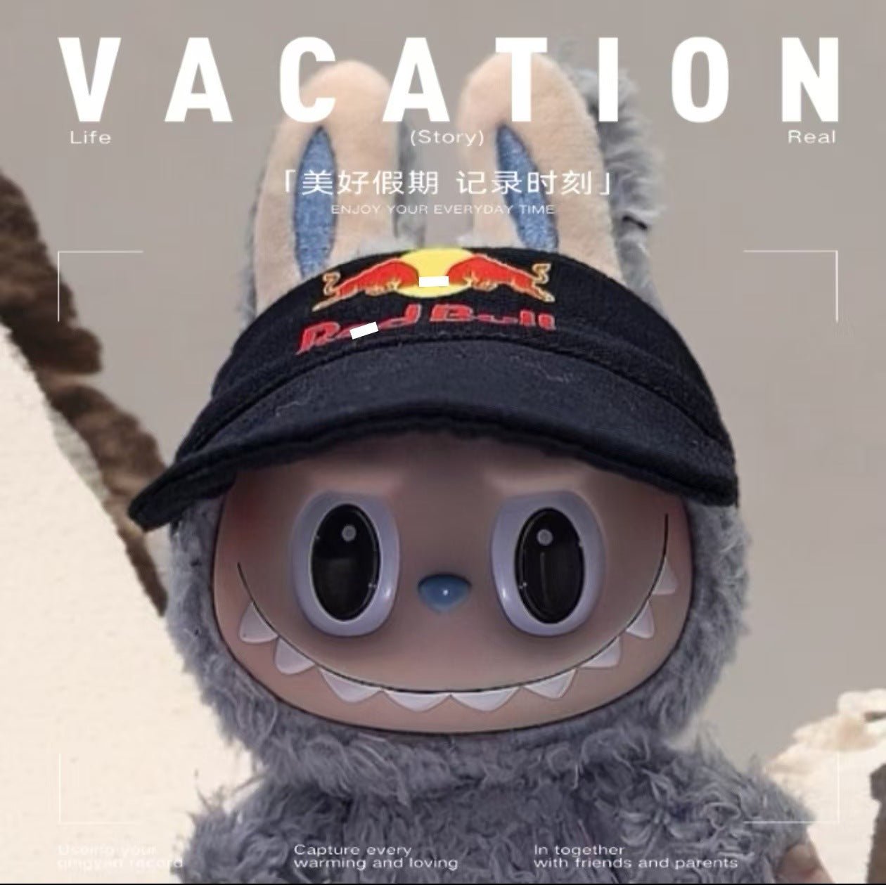 [F1 Team Uniform] Labubu Doll Outfit Red Prancing Horse and Red Bull Three - piece Set - URANBATO