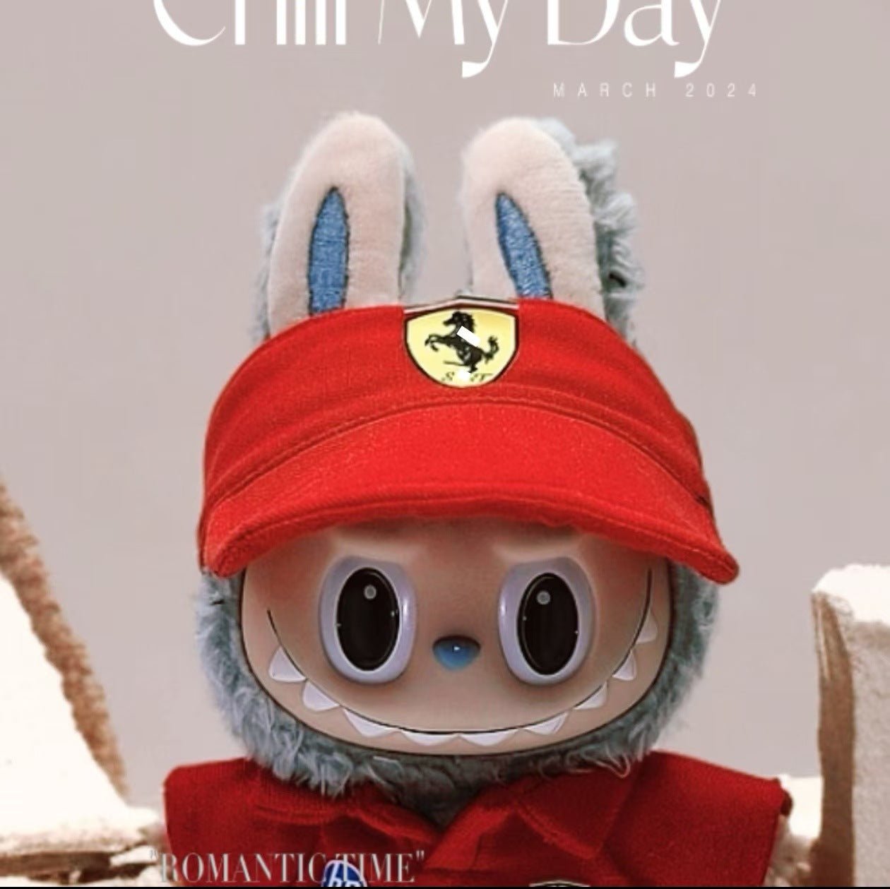 [F1 Team Uniform] Labubu Doll Outfit Red Prancing Horse and Red Bull Three - piece Set - URANBATO