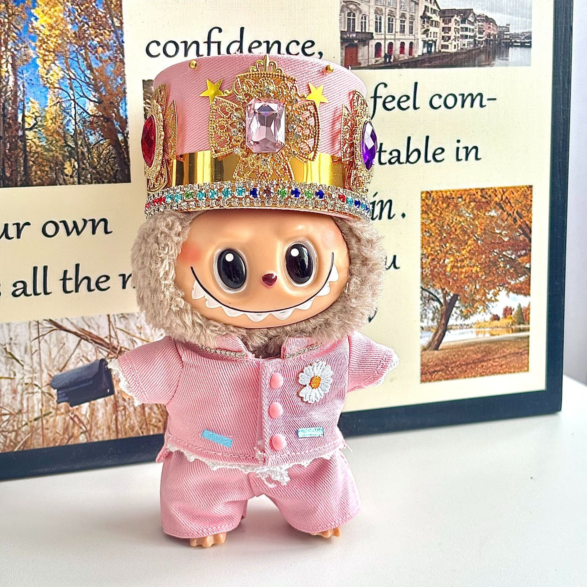 G.Dragon same style Labubu doll clothes 17cm set second generation pendant plush doll clothes - URANBATO