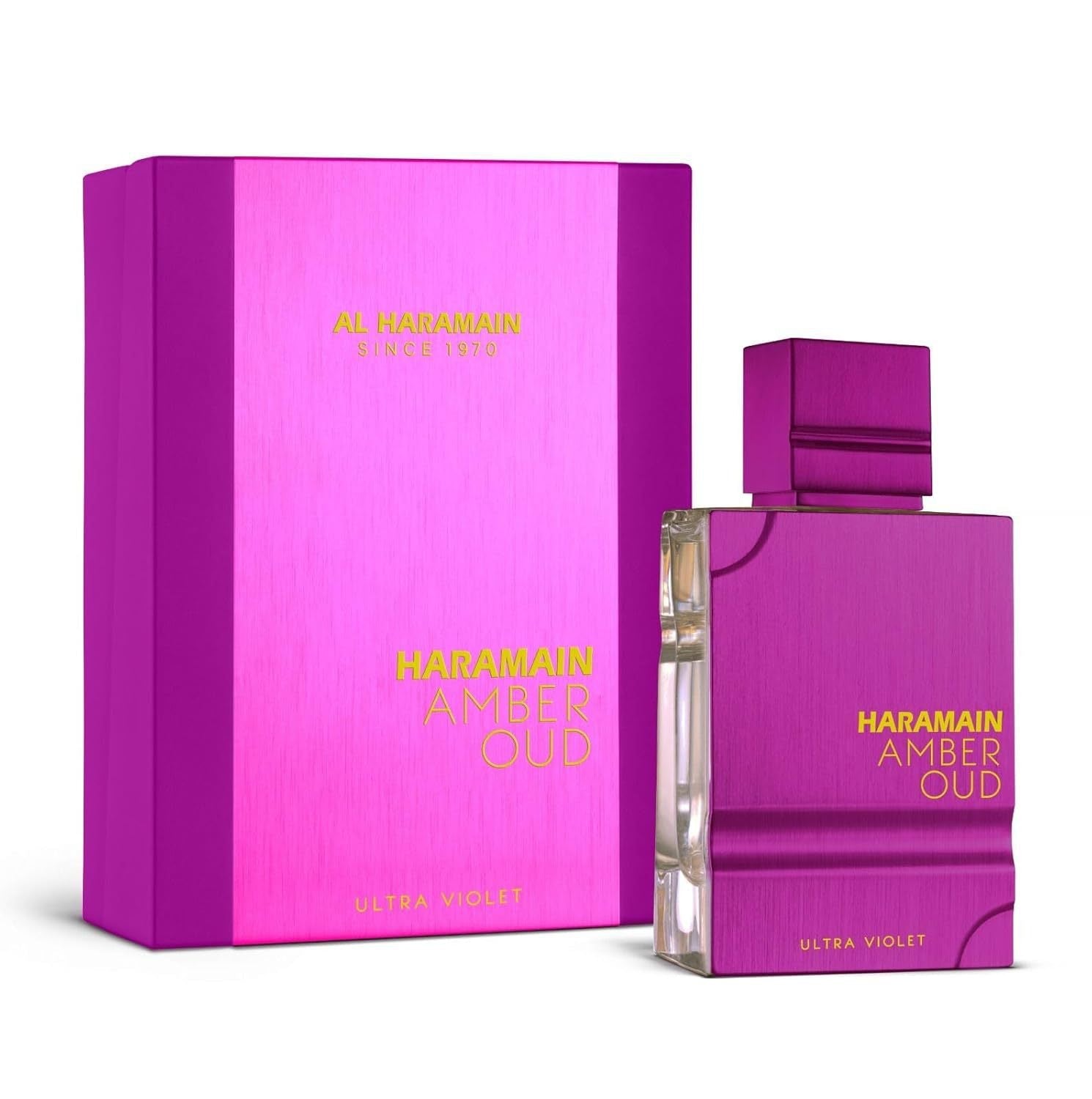 Harammain Amber Oud,60g Concentrated Elixir,7 - 12% Extrait de Parfum Century - Old Oudh,Golden Temple Scent,8 - Hour Sillage - URANBATO