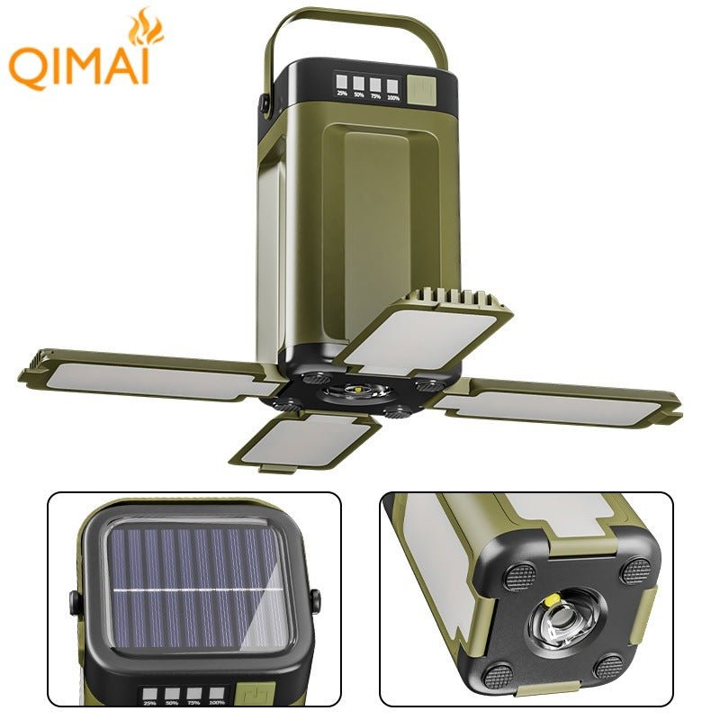 imai Quad - Fold Solar Camp Light Fold - to - Function Sun - Powered 316g Featherlight - URANBATO