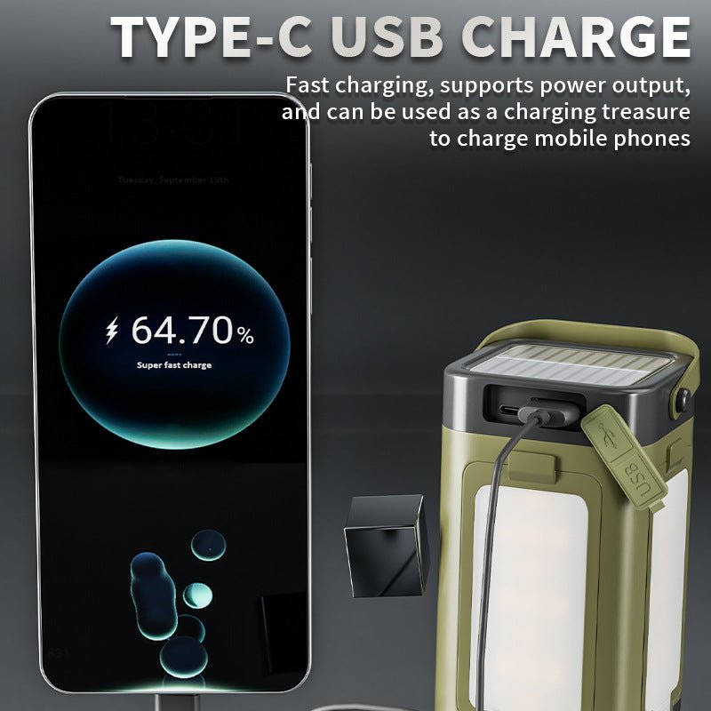 imai Quad - Fold Solar Camp Light Fold - to - Function Sun - Powered 316g Featherlight - URANBATO