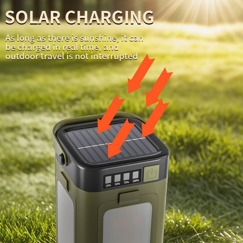 imai Quad - Fold Solar Camp Light Fold - to - Function Sun - Powered 316g Featherlight - URANBATO