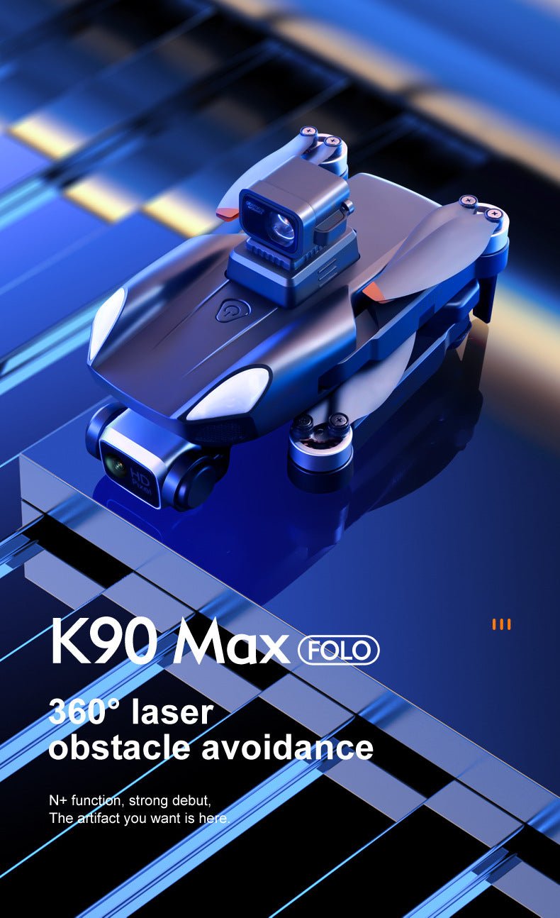 K90 Max Omnidirectional Drone,360° Lidar Navigation,4K ESC Dual - Camera 28min Flight,Brushless Wind Resistance,GPS+Optical Flow Positioning - URANBATO