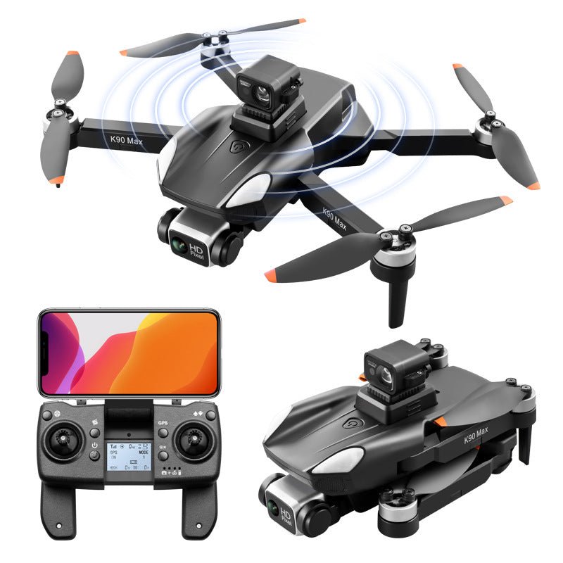 K90 Max Omnidirectional Drone,360° Lidar Navigation,4K ESC Dual - Camera 28min Flight,Brushless Wind Resistance,GPS+Optical Flow Positioning - URANBATO