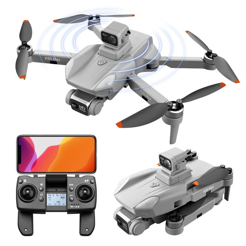 K90 Max Omnidirectional Drone,360° Lidar Navigation,4K ESC Dual - Camera 28min Flight,Brushless Wind Resistance,GPS+Optical Flow Positioning - URANBATO