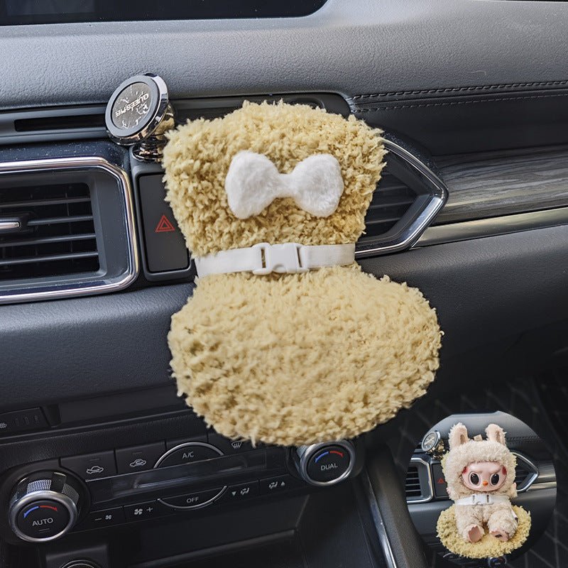 Labubu Doll Car Safety Seat - Cute Miniature Display & Travel Accessory - URANBATO