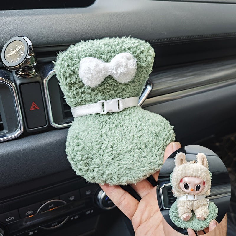Labubu Doll Car Safety Seat - Cute Miniature Display & Travel Accessory - URANBATO