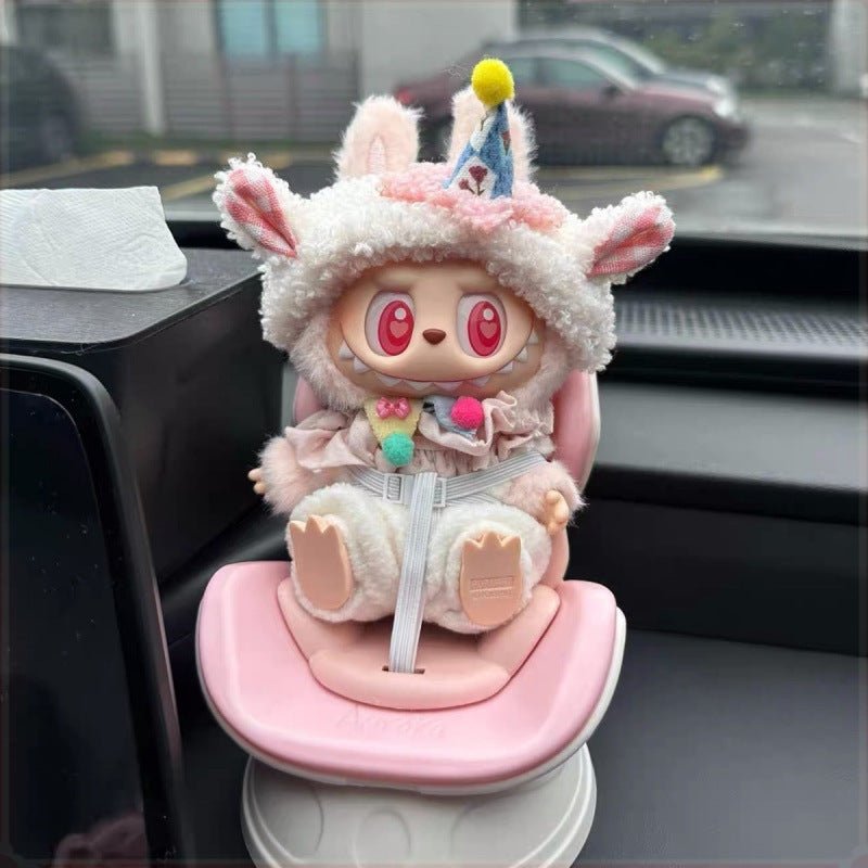 【Labubu doll safety seat】 Labubu doll safety seat air conditioning outlet aromatherapy cute car ornaments - URANBATO