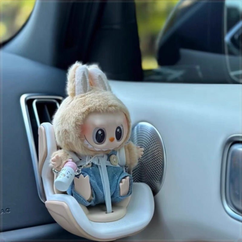 【Labubu doll safety seat】 Labubu doll safety seat air conditioning outlet aromatherapy cute car ornaments - URANBATO