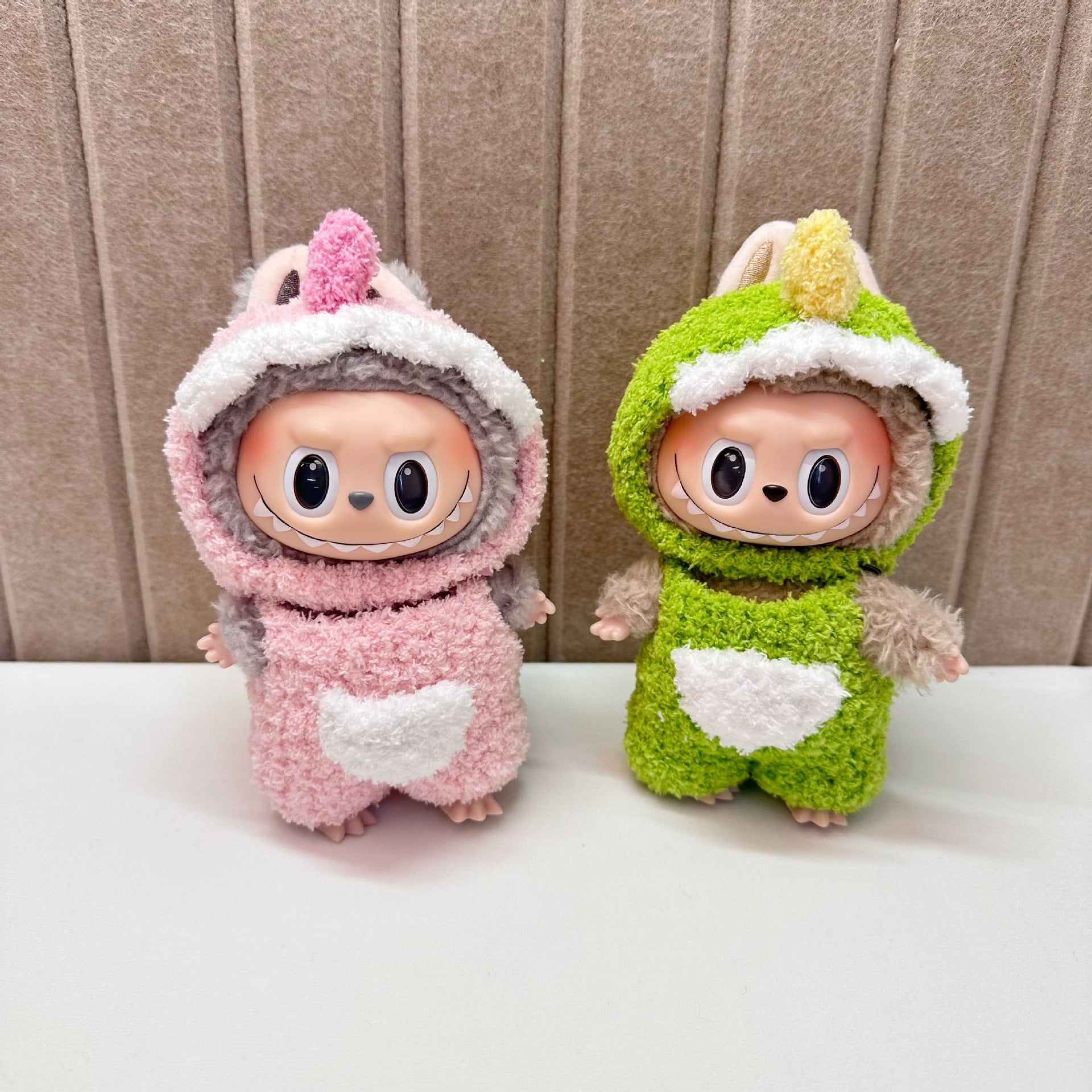[Labubu Dress Up] 15cm Doll Labubu Dinosaur Set Dress Up Pendant - URANBATO