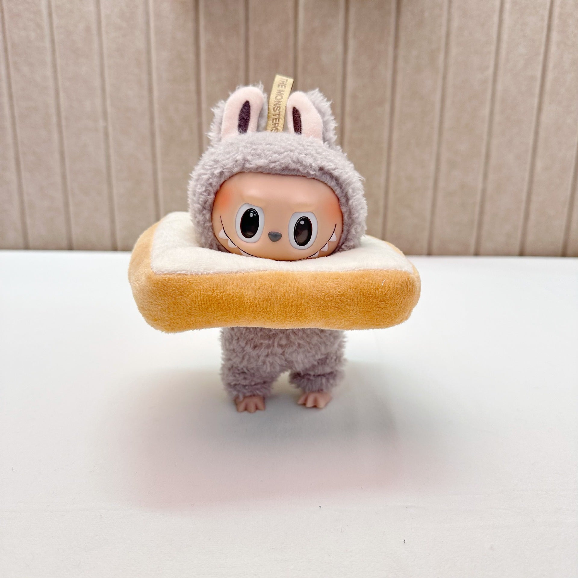 [Labubu Dress Up] 17cm Clothes Hanging Labubu Bread Ring French Fries Bag Accessory Set - URANBATO