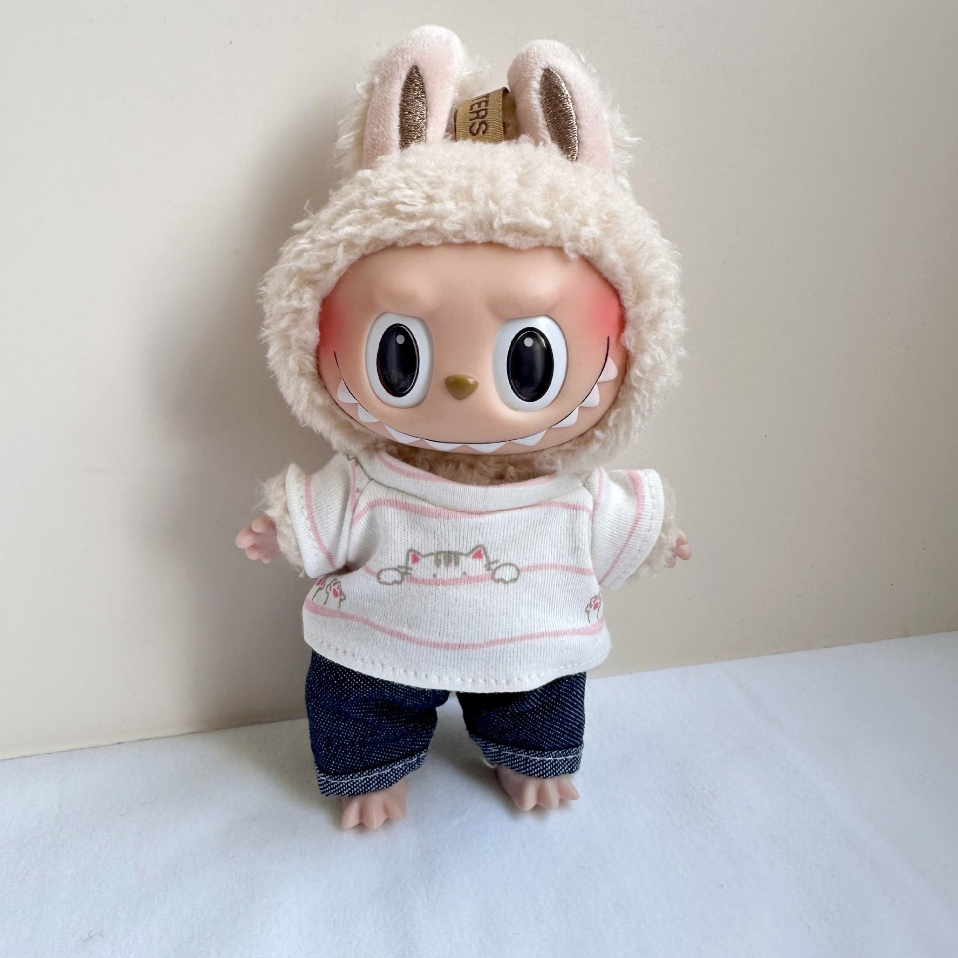 [Labubu Dress Up] 17CM Doll Clothes Labubu Casual Set Ornaments Accessories - URANBATO