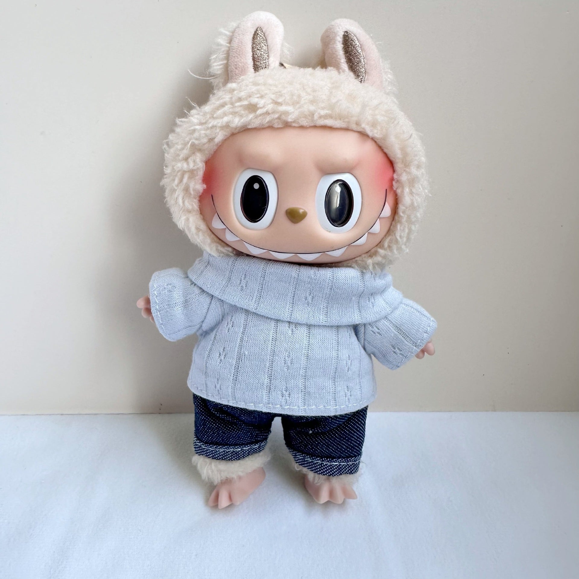 [Labubu Dress Up] 17CM Doll Clothes Labubu Casual Set Ornaments Accessories - URANBATO