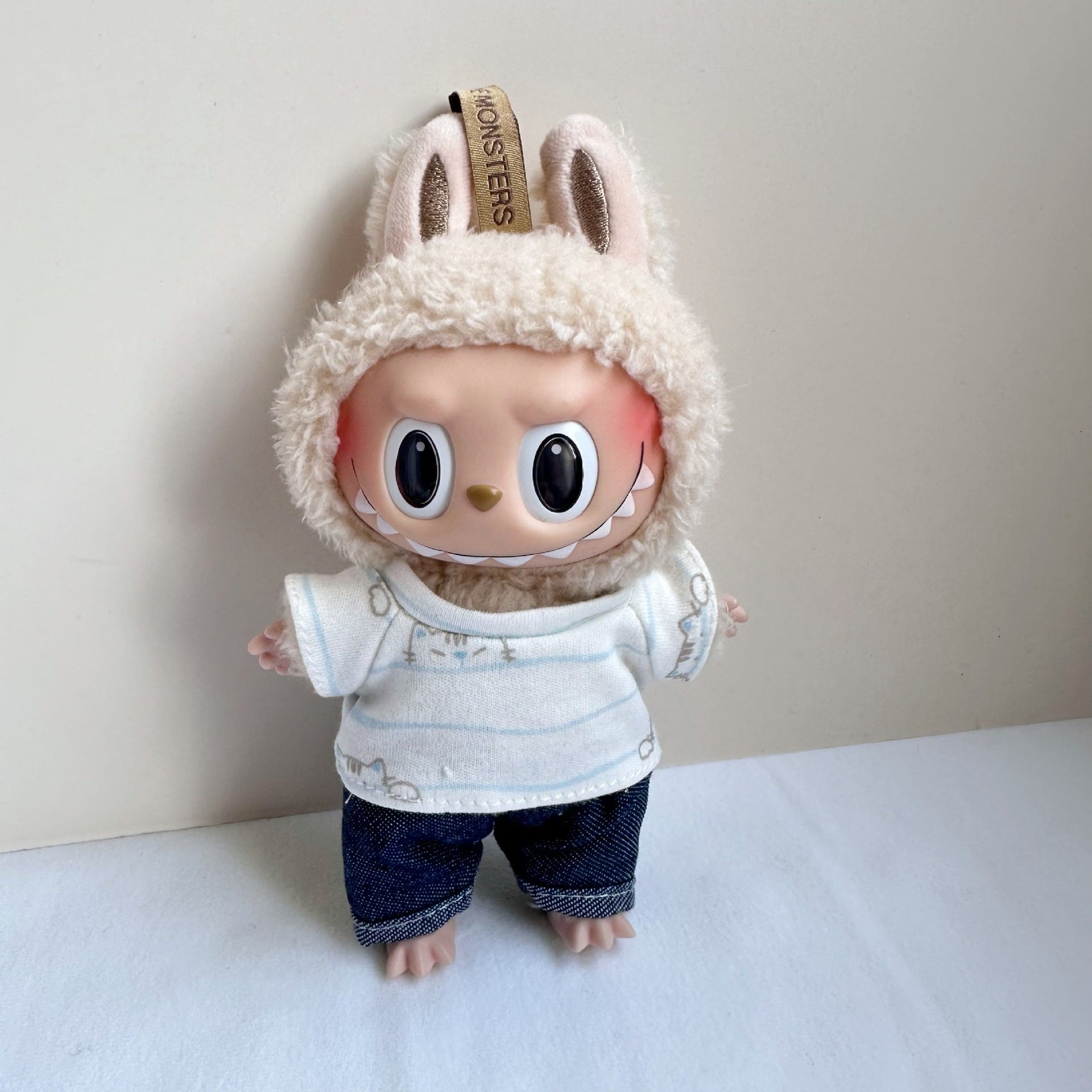 [Labubu Dress Up] 17CM Doll Clothes Labubu Casual Set Ornaments Accessories - URANBATO
