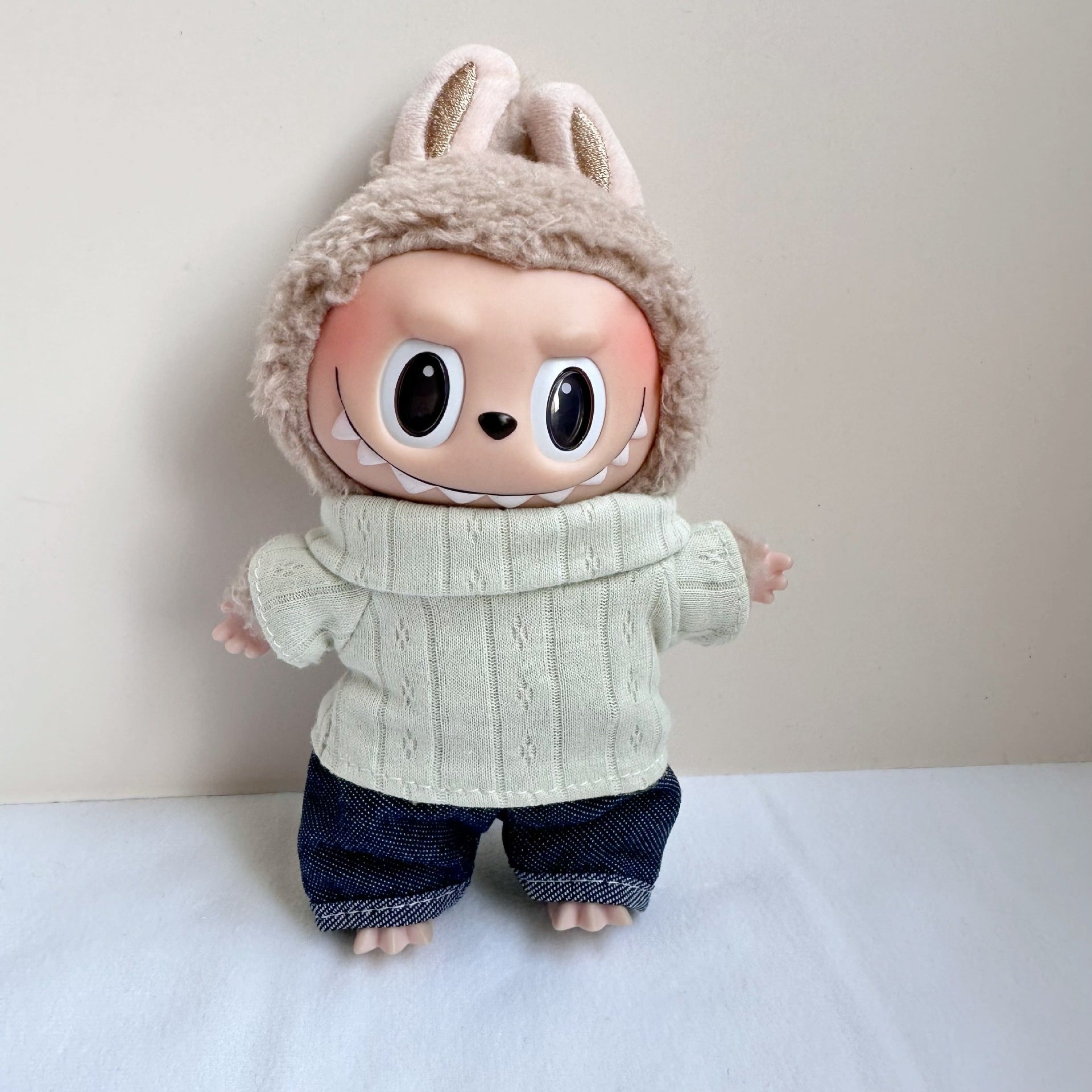 [Labubu Dress Up] 17CM Doll Clothes Labubu Casual Set Ornaments Accessories - URANBATO