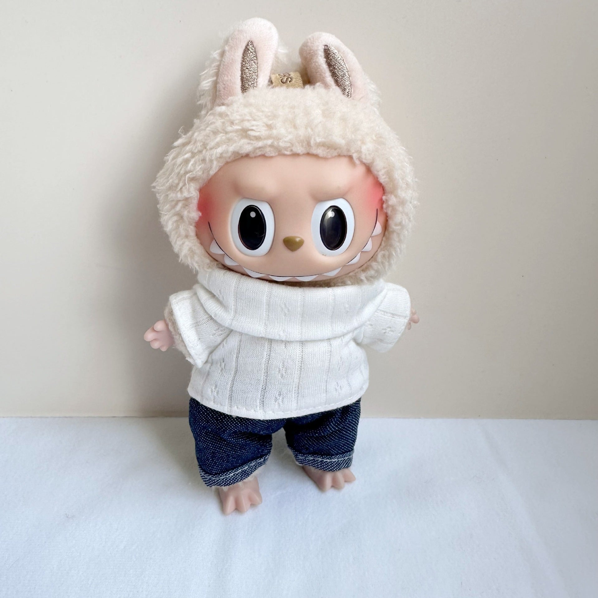 [Labubu Dress Up] 17CM Doll Clothes Labubu Casual Set Ornaments Accessories - URANBATO