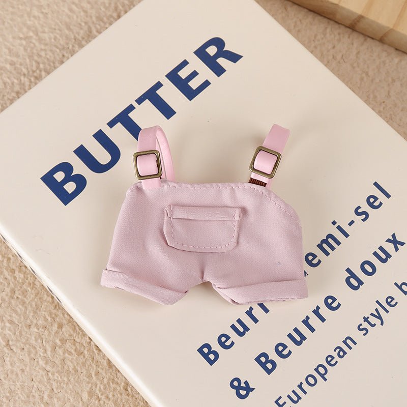 [Labubu Dress Up] 17cm first and second generation Labubu overalls Labubu macaron clothes set dress up baby clothes - URANBATO