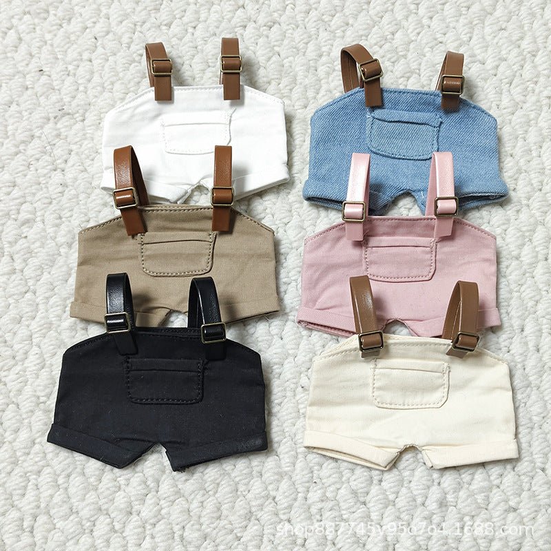 [Labubu Dress Up] 17cm first and second generation Labubu overalls Labubu macaron clothes set dress up baby clothes - URANBATO