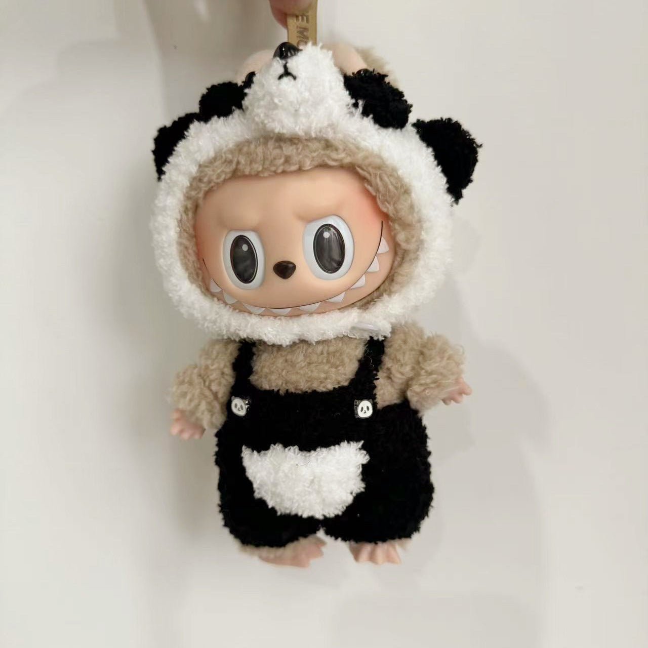 [labubu dress - up] 17CM handmade Labubu dress - up keychain cute panda doll clothes set - URANBATO
