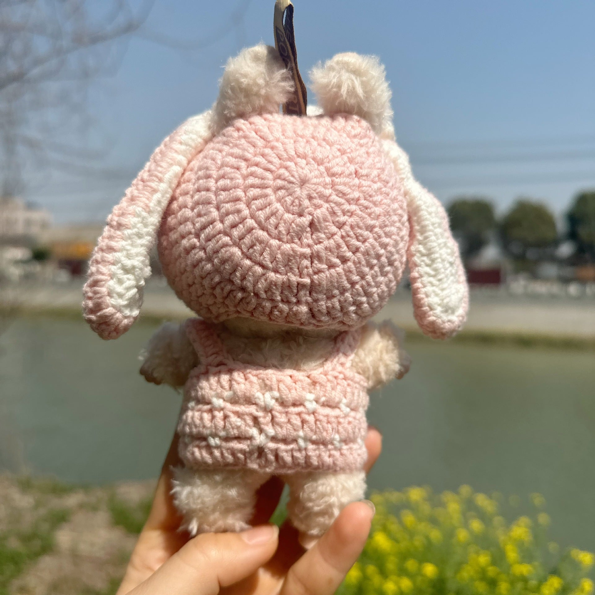[Labubu Dress Up] 17CM Vinyl Doll Clothes Labubu Handmade Lop - Eared Rabbit Set - URANBATO