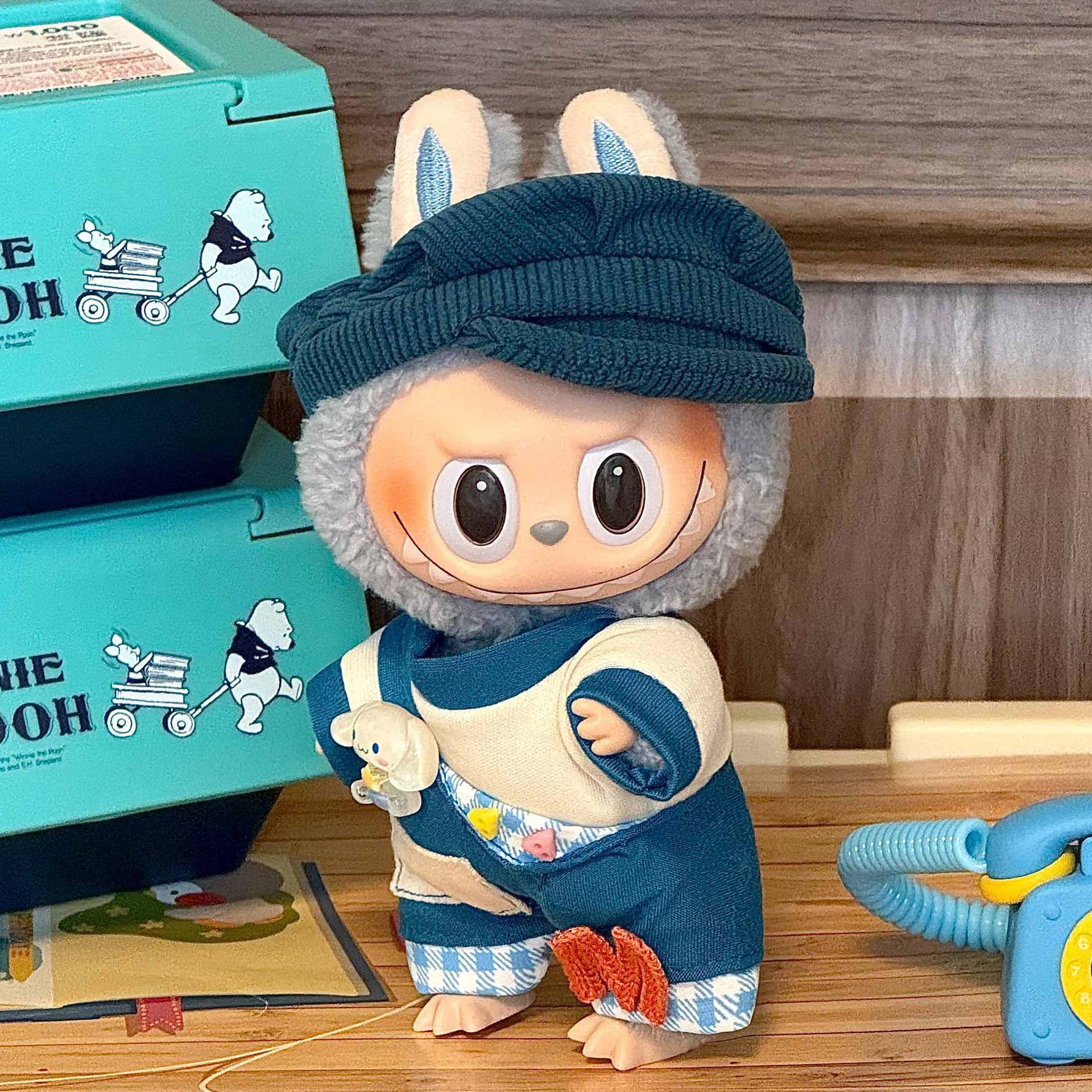 [Labubu Dress Up] 1st/2nd Generation 17cm Labubu Doll Clothes Pendant Little Sailor Outfit - URANBATO