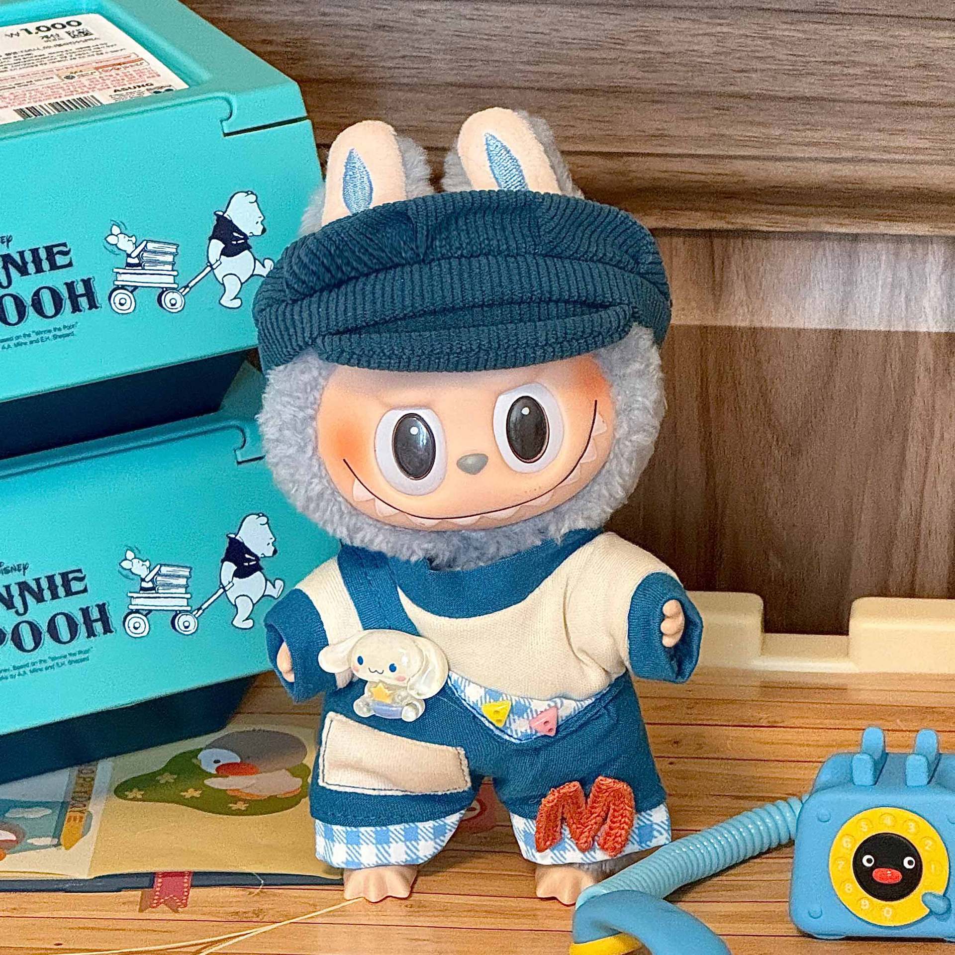 [Labubu Dress Up] 1st/2nd Generation 17cm Labubu Doll Clothes Pendant Little Sailor Outfit - URANBATO