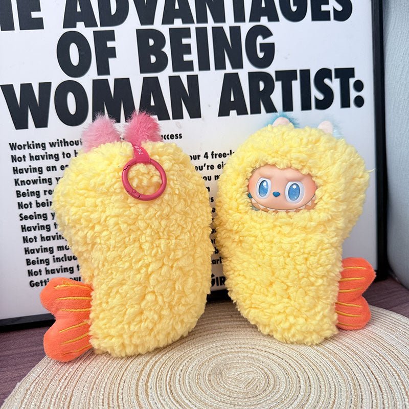 [Labubu Dress Up] 1st/2nd/3rd Generation Labubu Doll Clothes Pendant Popular Fried Shrimp Bodysuit - URANBATO